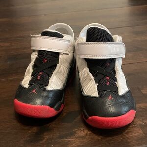 Nike Jordan Kids Black and Red Sneakers